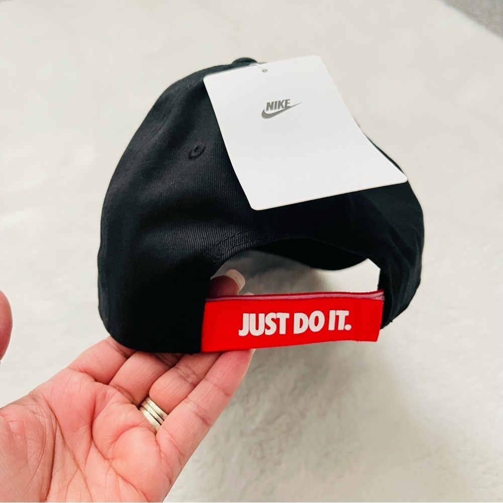 Nike Kids Black Hat with Blue Accents - Picture 4 of 7
